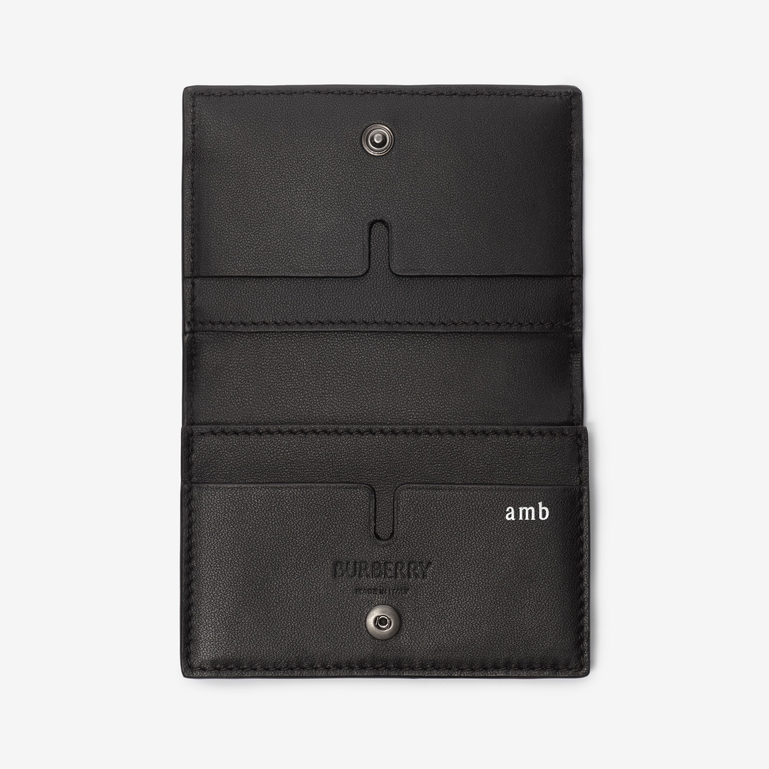City Check Bifold Card Case in Iron grey - Men, Cotton, Technical | Burberry® Official